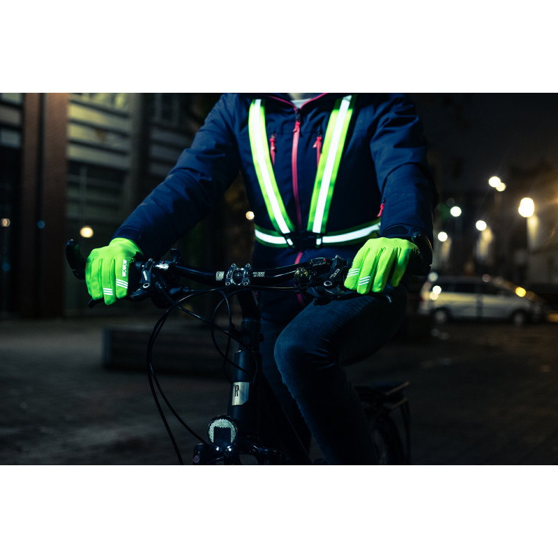 Harnais vélo Wowow Cross Belt fluo réfléchissant - Cyclable