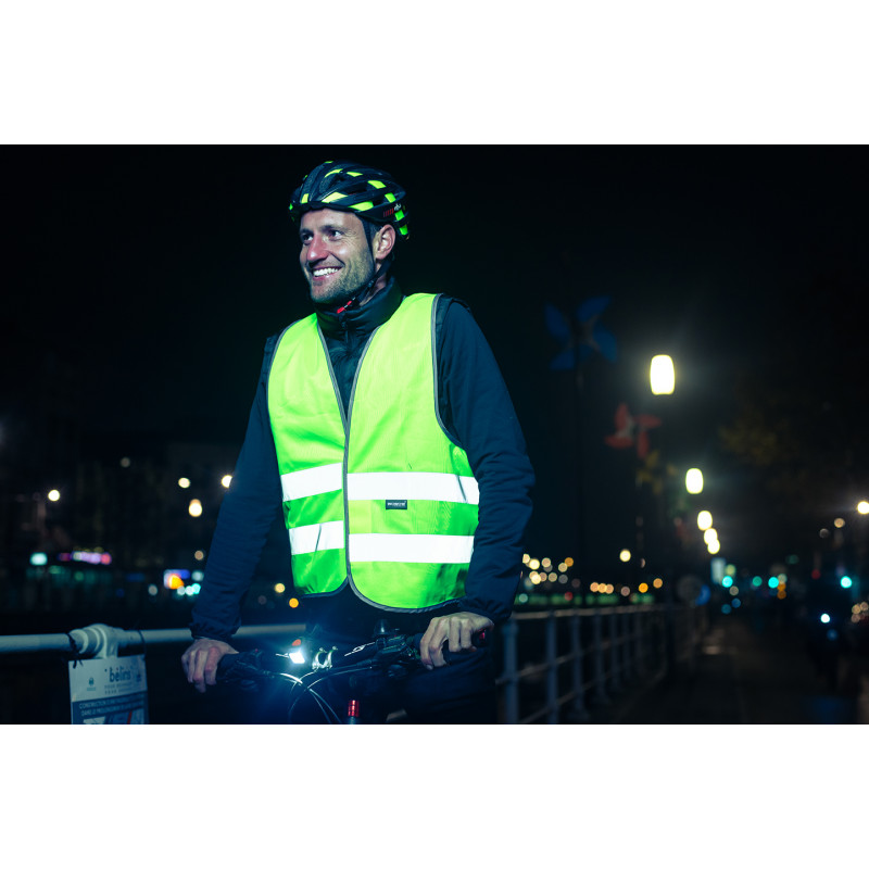 Gilet réfléchissant à fermeture éclair poche multifonctionnelle gilet de  sécurité haute visibilité unisexe cyclisme de nuit gilet réfléchissant  marche (couleur : jaune fluo, taille : 170) : : Sports et Plein air