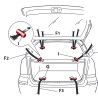 2  cylindres adaptateur sangle PV coffre - universel