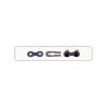 Attache rapide lot de 2 - Classique 1/2" x 1/8" - Noire