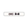 Attache rapide - lot de 2 - Snap On - 1/2" x 3/32" noire/argent