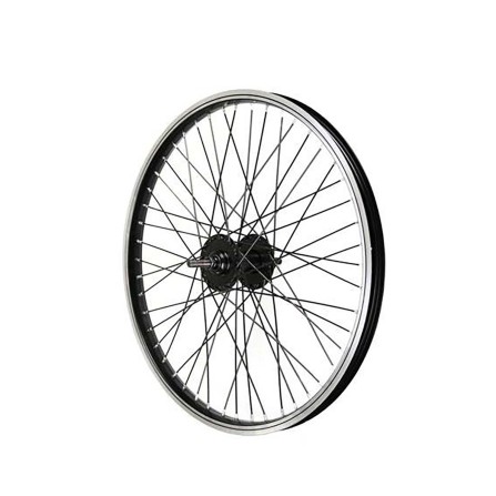 Roue avant BMX 20'' 48 trous noire