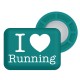 Accroches dossards magnétiques BIBBITS I love Running