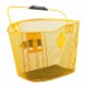 Panier acier XXL jaune avec fixation MTS3