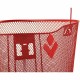 Panier Acier XXL Rouge avec fixation MTS3