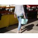 Panier Trendy One fixation porte-bagages bleu clair