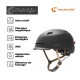 Casque city noir fonction SOS