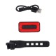 Eclairage LED multi-usages rouge clignotante USB